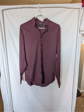 Express Men's Lightweight Shirt Jacket - Plum